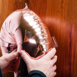 Balónek fóliový narozeniny číslo 8 růžovo-zlaté 66cm
